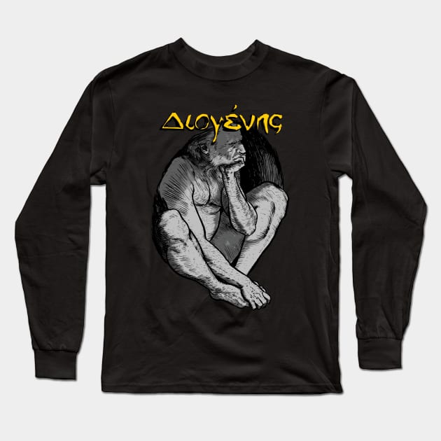 Diogenes Long Sleeve T-Shirt by Cyborg One